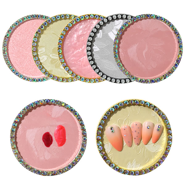 PAD-98 5 colors round nail display nail art color palette